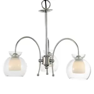 Image of Malvina Pendant/Semi Flush 3 Light G9 Polished Chrome