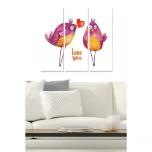 Image of MDF310008728 Multicolor Decorative MDF Painting (3 Pieces)