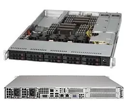 Image of SuperChassis 116TQ-R706WB - Rack - Server - Black - Gray - 1U - Home/Office - 80Plus Platinum UL - FCC - CE CUL TUV EN 60950/IEC 60950