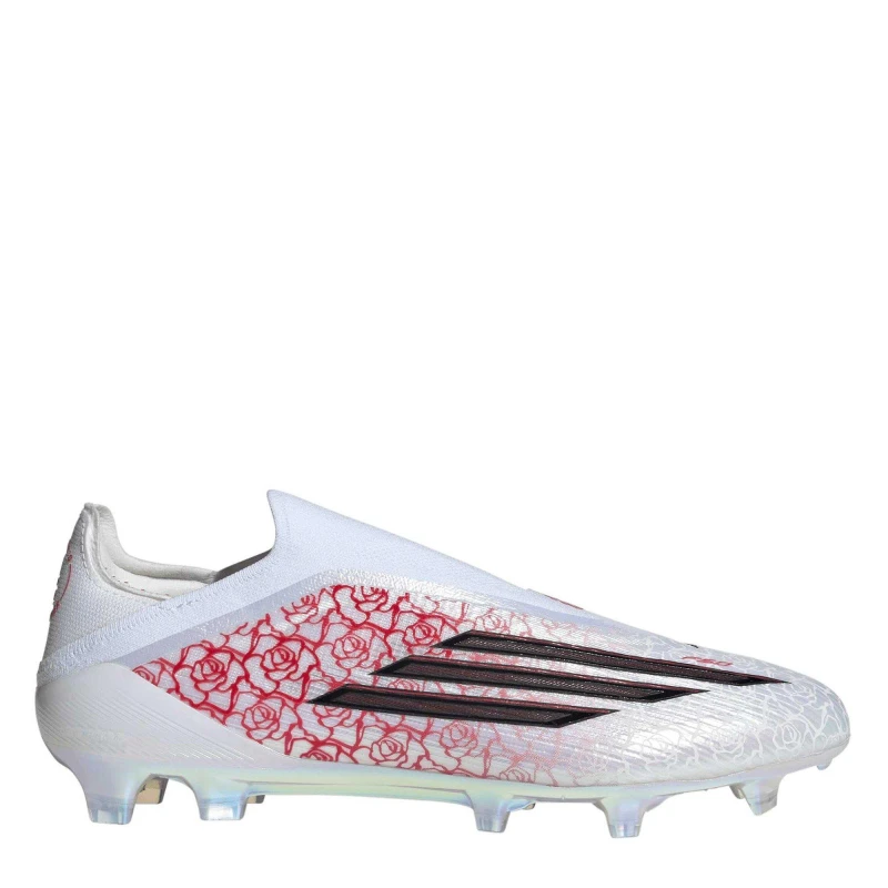Image of adidas F50 Elite Laceless Adults Firm Ground Football Boots White/Blk/Red male 7 (40.7)