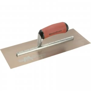 Image of Marshalltown Gold Stainless Steel Pre Worn Plasterers Trowel 13 5
