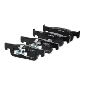 Image of RIDEX Brake pad set 402B0617 Brake pads,Brake pad set, disc brake RENAULT,DACIA,SMART,Clio IV Schragheck (BH_),Twingo III Schragheck (BCM_)