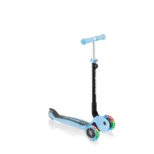 Image of Globber Go Up Foldable Scooter with Lights - Pastel Blue