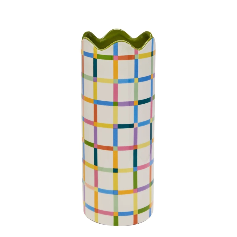 Image of Raspberry Blossom Multi Coloured Vase Multi unisex
