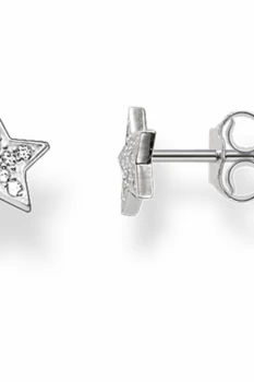Image of Ladies Thomas Sabo Sterling Silver Glam & Soul Star Stud Earrings H1868-051-14
