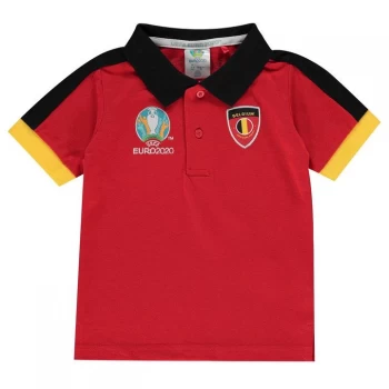 Image of UEFA Euro 2020 Belgium Polo Shirt Infants - Red