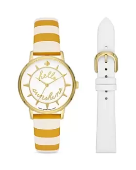 Image of kate spade new york Metro Solar Watch Gift Set, 34mm