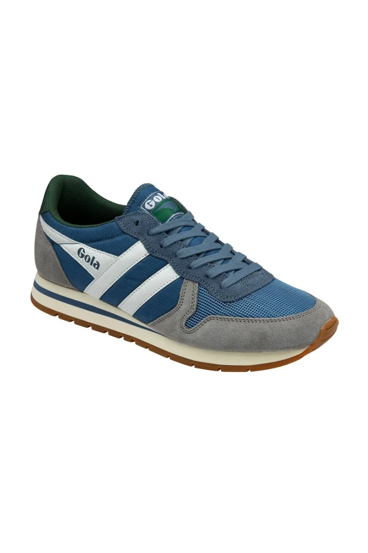 Image of Gola Classics Mens 'Daytona ' Nylon Lace-Up Trainers in Dark Blue Size: 9 Dark Blue Male 9