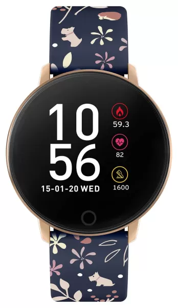 Image of Radley RYS05-2046 Smart Series 5 Blue Floral Strap Watch