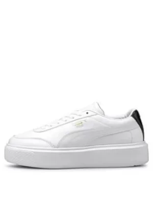 Image of Puma Oslo Maja, White/Black, Size 3, Women