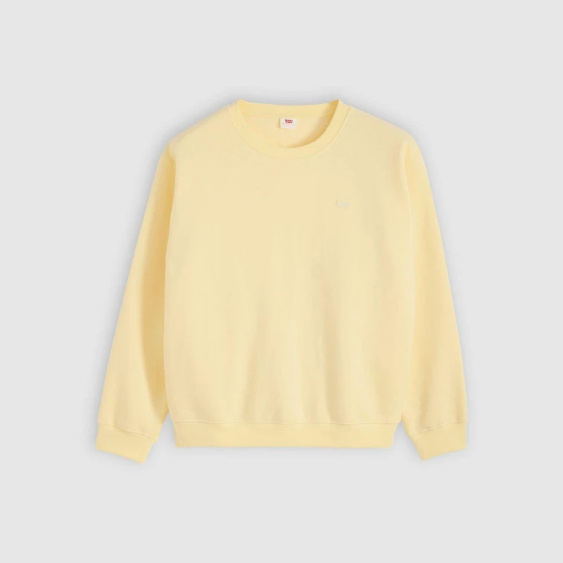Image of Levis Levis Everyday Crew Neck Sweatshirt Yellow - Levis - Size: S Yellow Female S ZD74201
