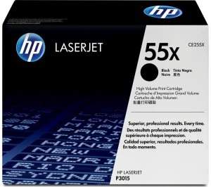 Image of HP 55X Black Laser Toner Ink Cartridge