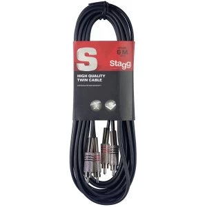 Image of Stagg STC6C Twin RCA Male -RCA Male Cable 6m