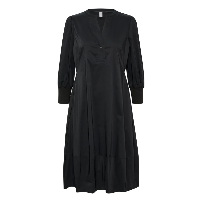 Image of culture Womens 3/4-sleeve dress CULTURE Antoinett Noir Female M