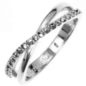 Image of Ladies Judith Jack PVD Silver Plated Ring