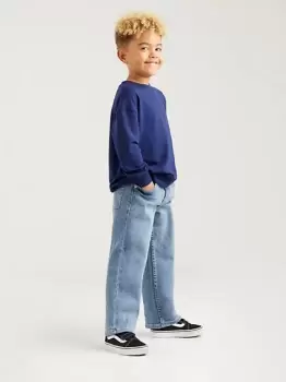 Image of Kids Stay Loose Tapered Jeans - Blue