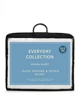 Image of Everyday Collection Duck Feather And Down 15 Tog Duvet