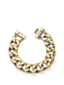 Image of Tommy Hilfiger Gold Plated Chunky Chain Bracelet, One Colour, Women