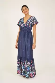 Image of Floral Spotted 'Izabella' Maxi Dress