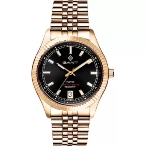 Image of Mens Gant Gant Sussex 44-IPG Black-Metal IPG Watch Watch