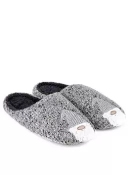 Image of TOTES Novelty Applique Slipper - Grey Size M Men