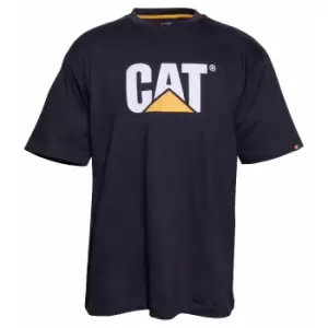 Image of Caterpillar Mens TM Logo Short Sleeve T-Shirt (M) (Black)