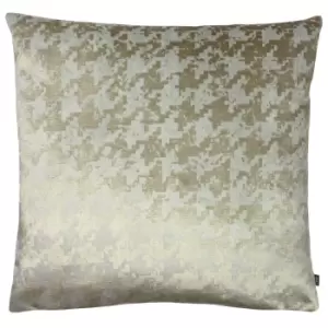 Image of Ashley Wilde Nevado Jacquard Velvet Cushion Cover (50cm x 50cm) (Sand/Mocha Brown)