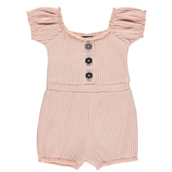 Image of Firetrap Rib Playsuit Infant Girls - Lotus Pink