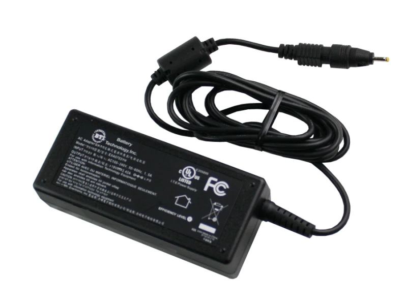 Image of BTI 65W AC Adapter with 2.4mm x 0.75mm (length 12mm) connector for use