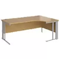 Image of Dams International Right Hand Ergonomic Desk MCM18ERSO 1,800 x 1,200 x 725 mm