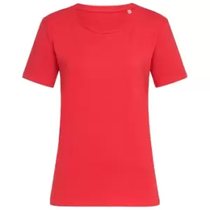 Image of Stedman Womens/Ladies Stars T-Shirt (L) (Scarlet Red)