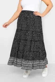 Image of Tiered Maxi Skirt