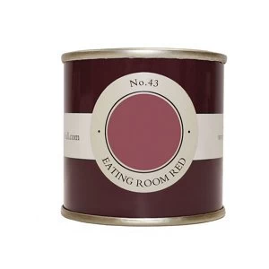 Image of Farrow & Ball Estate Eating room red No. 43 Emulsion Paint 100ml Tester pot