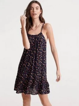 Image of Superdry Daisy Beach Dress - Navy, Size 8, Women