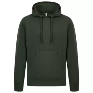 Image of Casual Classics Mens Ringspun Cotton Hoodie (S) (Forest Green)