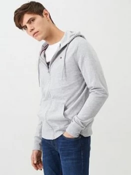Image of Tommy Hilfiger Full Zip Hoodie - Grey Marl
