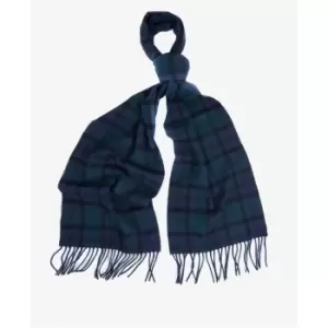 Image of Barbour Tartan Lambswool Scarf - Blue