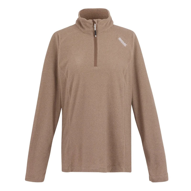 Image of Womens 1/2 zip fleece Regatta Montes Marron Female 48