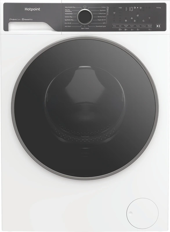 Image of Hotpoint Fabric Care Pro HPD 9693 CARE UK 9Kg/6Kg Washer Dryer with 1400 rpm - White - C Rated [Wash&Dry], A Rated [Wash Only], White