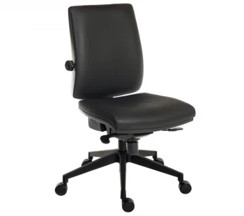 Image of TEKNIK Ergo Plus Ultra Faux-Leather Operator Chair - Leather Look