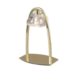 Image of Alfa Large Table Lamp 1 Light G9, Polished Brass