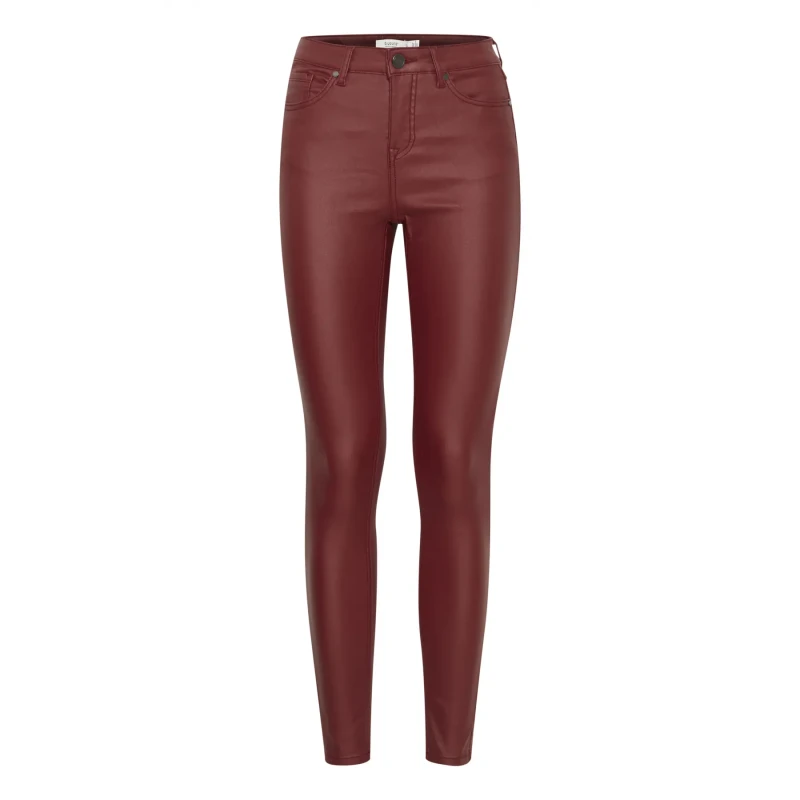Image of b.Young Womens coated trousers b.young Kiko Rouge Female 32