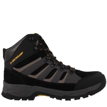 Image of Dunlop Michigan Mens Steel Toe Cap Safety Boots - Black/Charcoal
