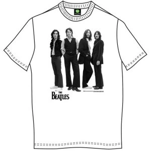 Image of The Beatles - Iconic Image Unisex Medium T-Shirt - White