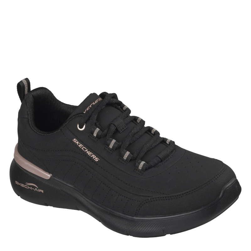 Image of Skechers Womens Air Dynamight Black/Rose Gold female 3 (36)