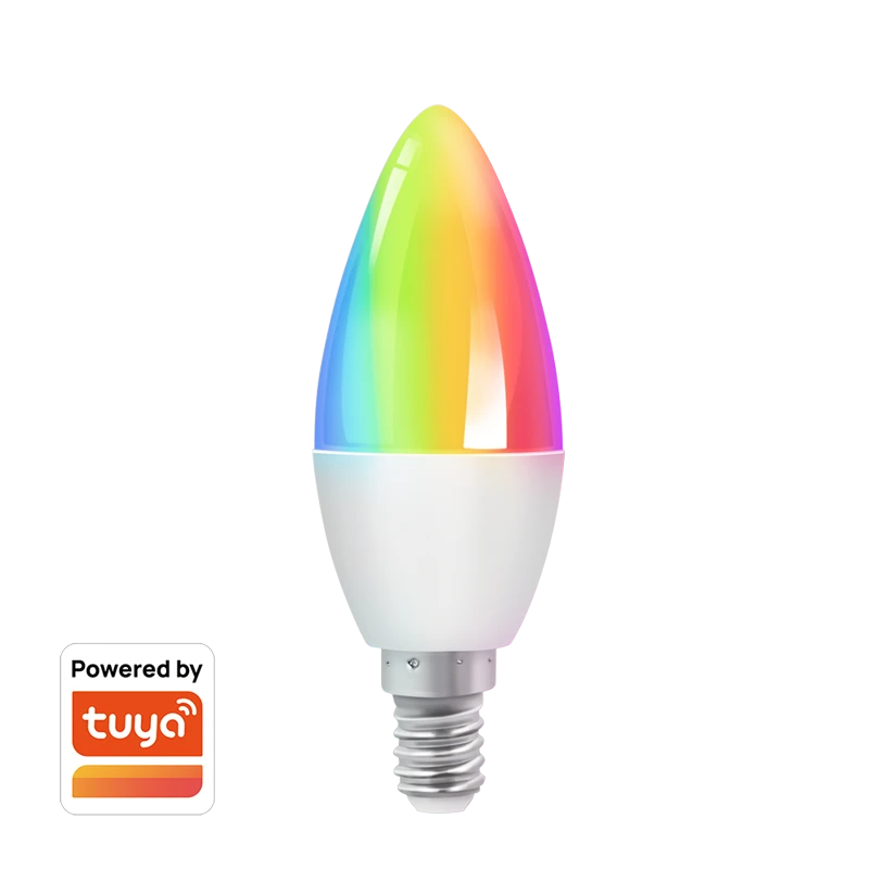Image of LogiLink WiFi Smart E14 Candle light. Tuya compatible
