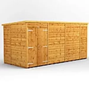 Image of Power Garden Shed 146PPWDD Golden Brown 14x6