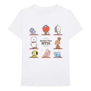 Image of BT21 - Resting Time Unisex XX-Large T-Shirt - White