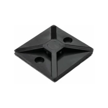 Image of Cable Tie Mount, Self Adhesive, 19X19MM, Black (Pk-100) - Hellermanntyton