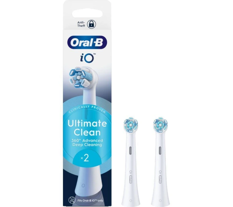 Image of ORAL-B iO Ultimate Clean Replacement Toothbrush Head Pack of 2, White 8700216373197